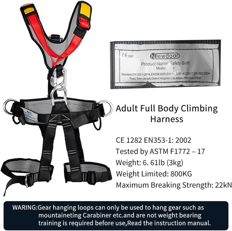 Newdoar Climbing Harness CE Certification Rock Climbing Rappelling Equipment Body Guard Protect Rappelling Rescuing Equip - Image 3